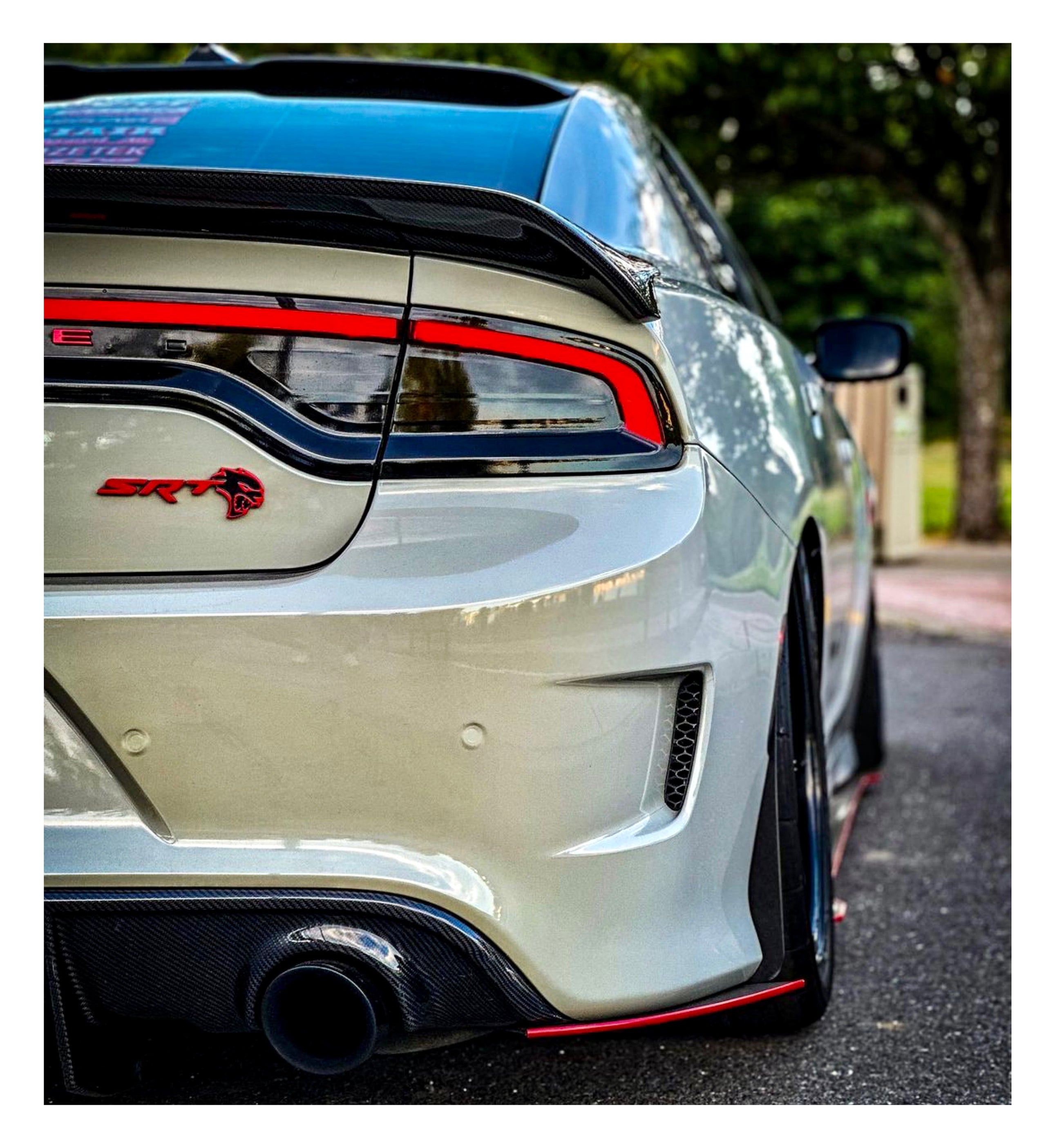 Dodge charger rear diffuser carbon fiber sale